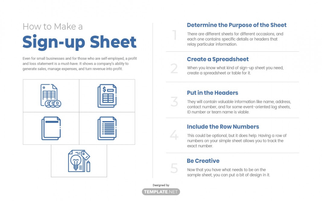 FREE Sign Up Sheet Template - Download in Word, Google Docs, Excel