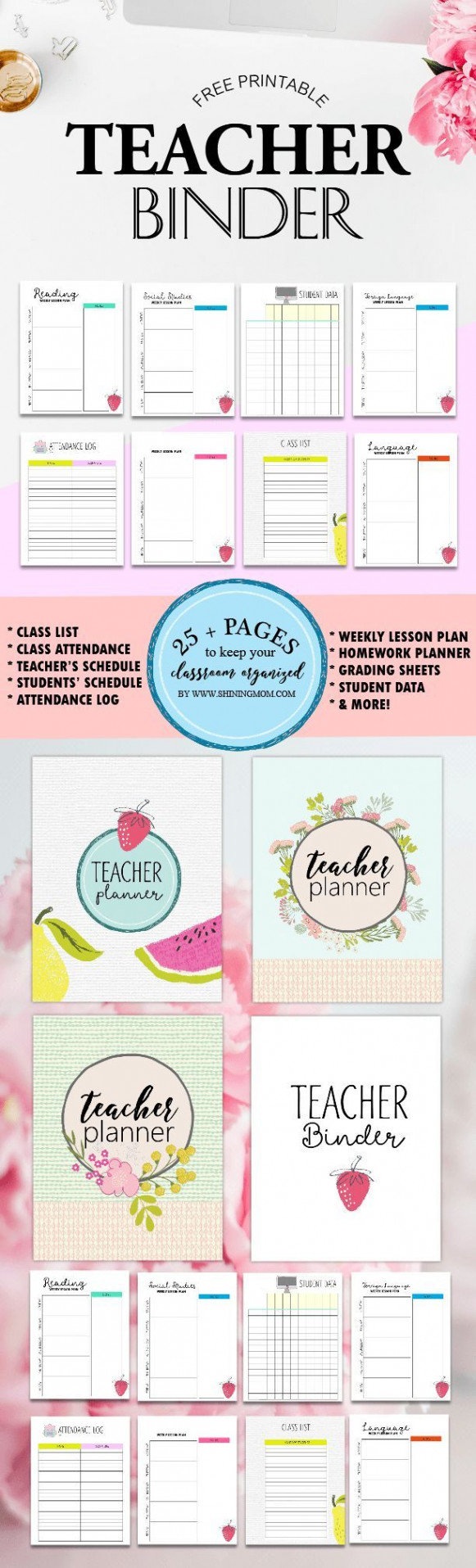 Free Teacher Binder Printables:  Best Templates for You