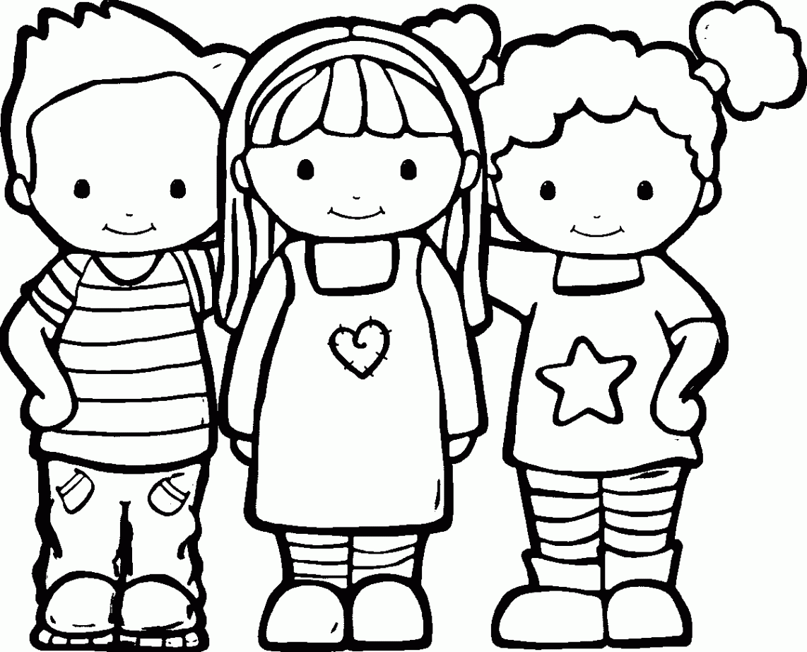 Friendship Coloring Pages - Best Coloring Pages For Kids