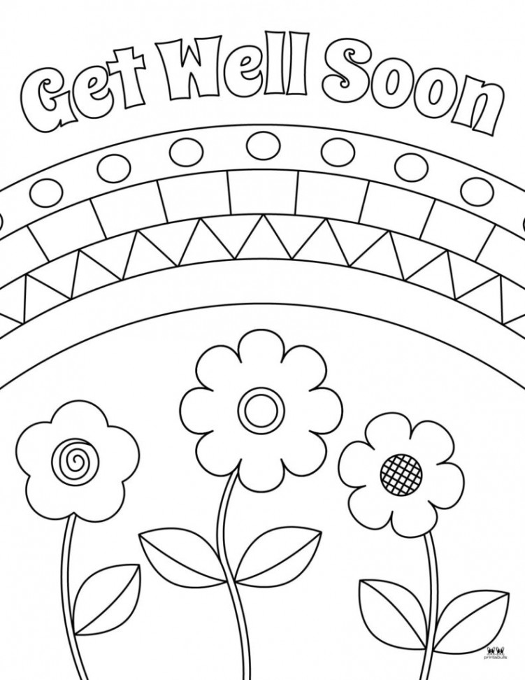 Get Well Soon Coloring Pages -  FREE Pages  Printabulls