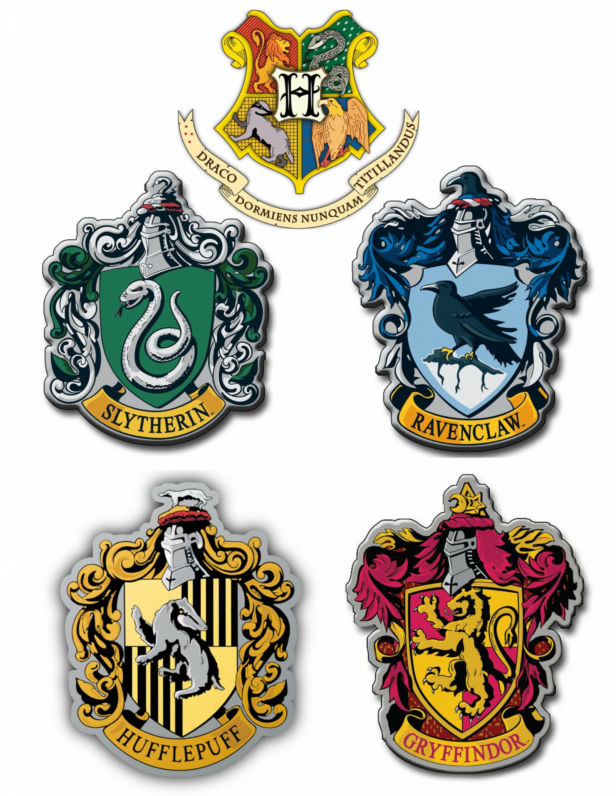 Hogwarts House Crests - sm  Harry potter printables, Harry potter