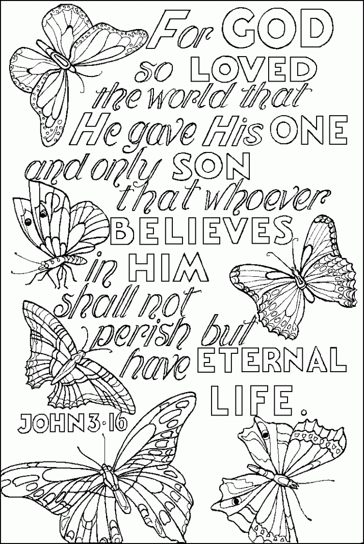 John :  Bible coloring pages, Bible verse coloring page