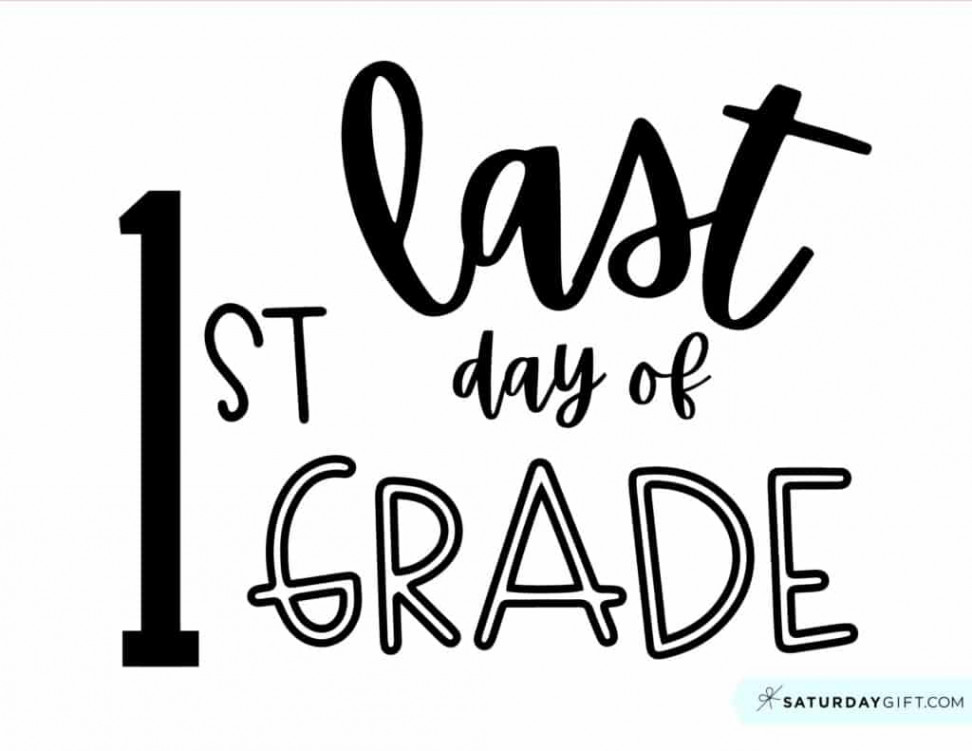 Last Day of School Sign Printable - Cute & Free Printable Designs