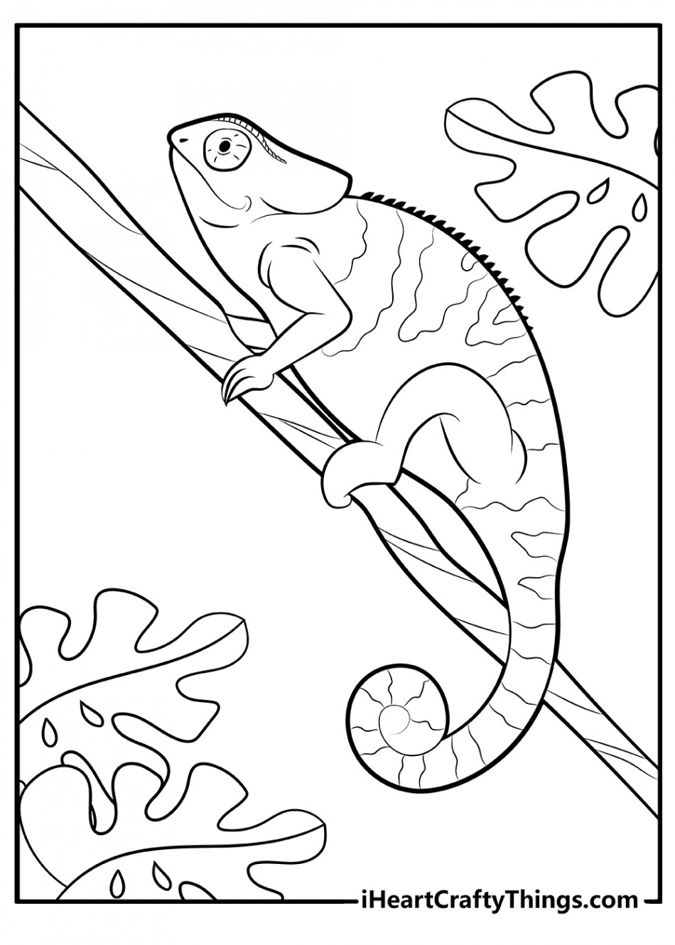 Lizard Coloring Pages (% Free Printables)