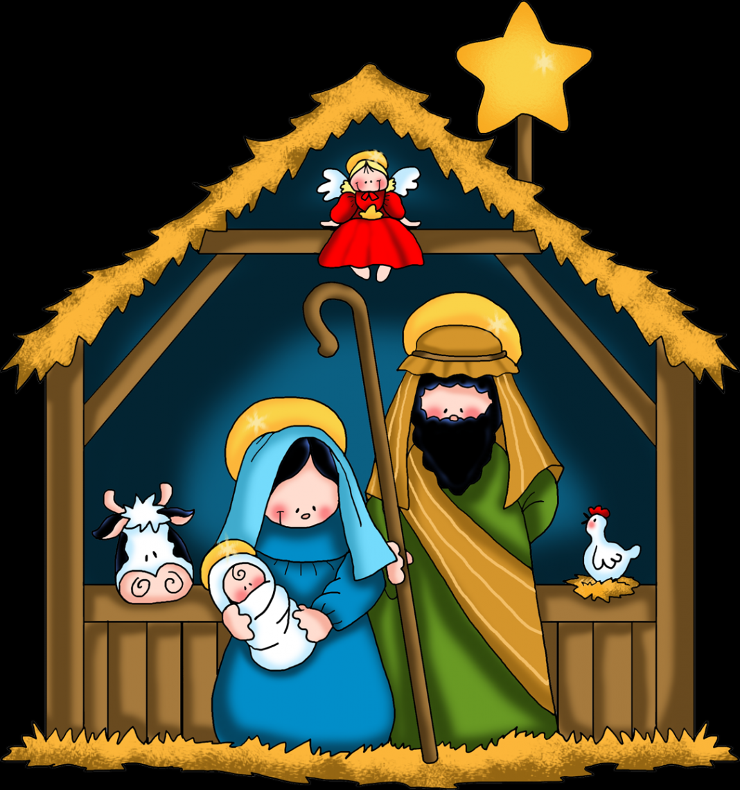 Nativity Scene Clip Art  Nativity Stable Clip Art http