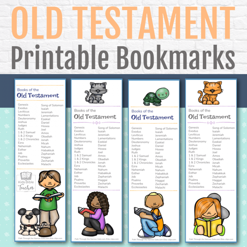 Old Testament Bible Bookmarks - Kids Bible Teacher