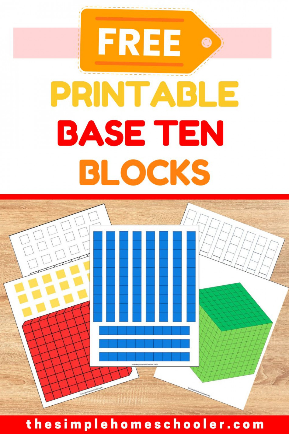 Perfect Printable Base Ten Blocks: Up To Thousands! - The Simple