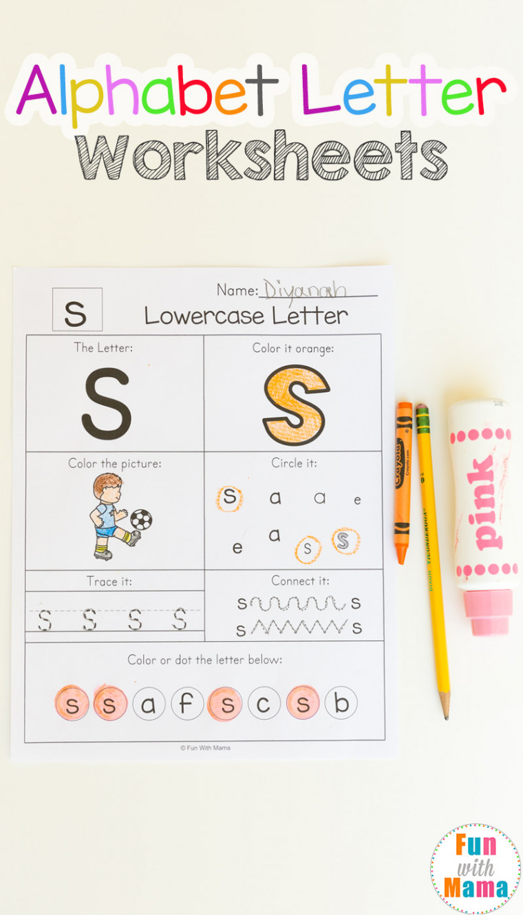 Printable Alphabet Worksheets To Turn Into A Workbook - Fun with Mama