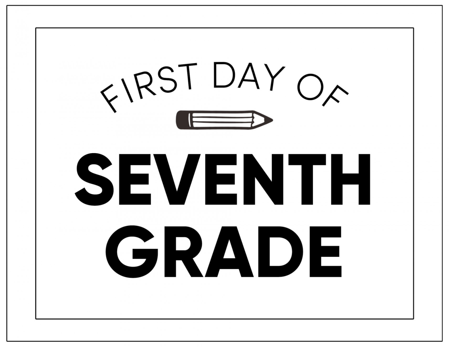 Printable First Day of School Signs - Paper Trail Design