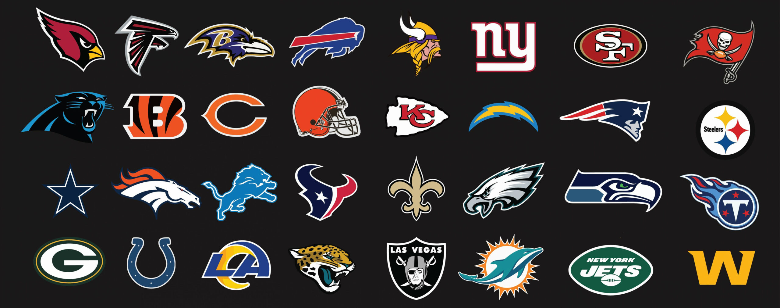 Printable NFL Football Team Logos  Nfl football logos, Football