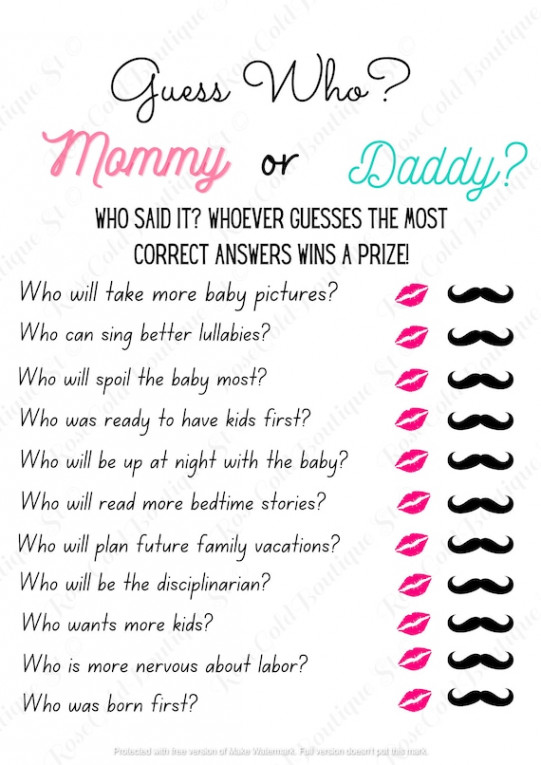 Printables for a Baby Shower, Baby Shower, Baby Shower Game, Baby