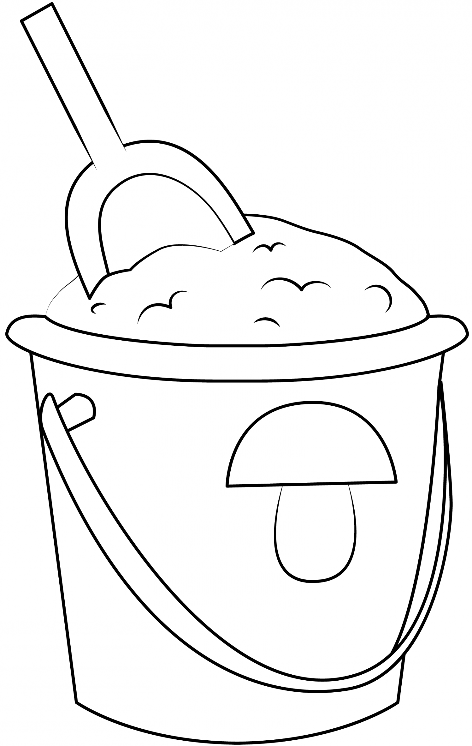 Sand Bucket Printable Template  Free Printable Papercraft Templates