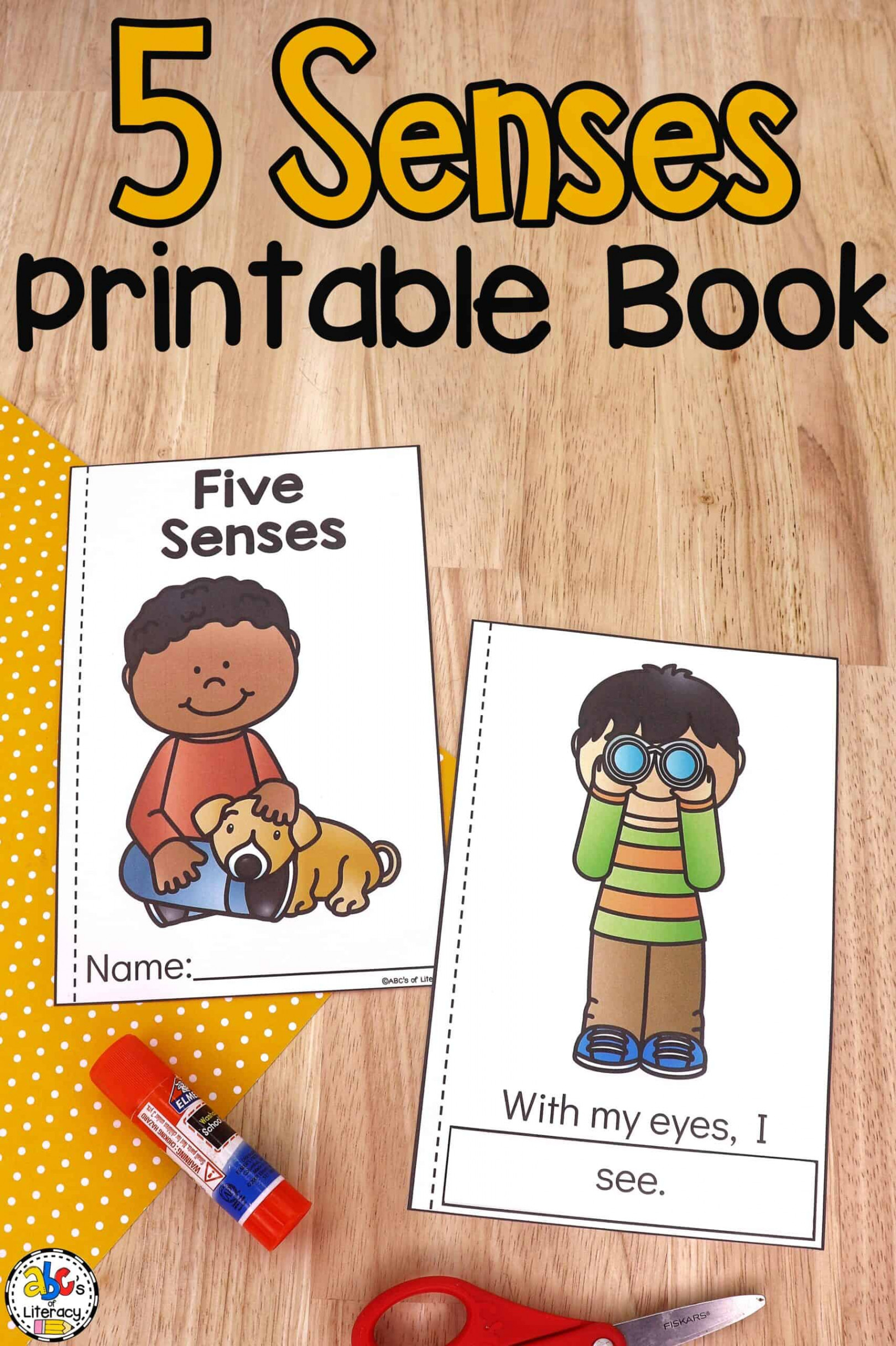 Senses Printable Book for Beginning Readers