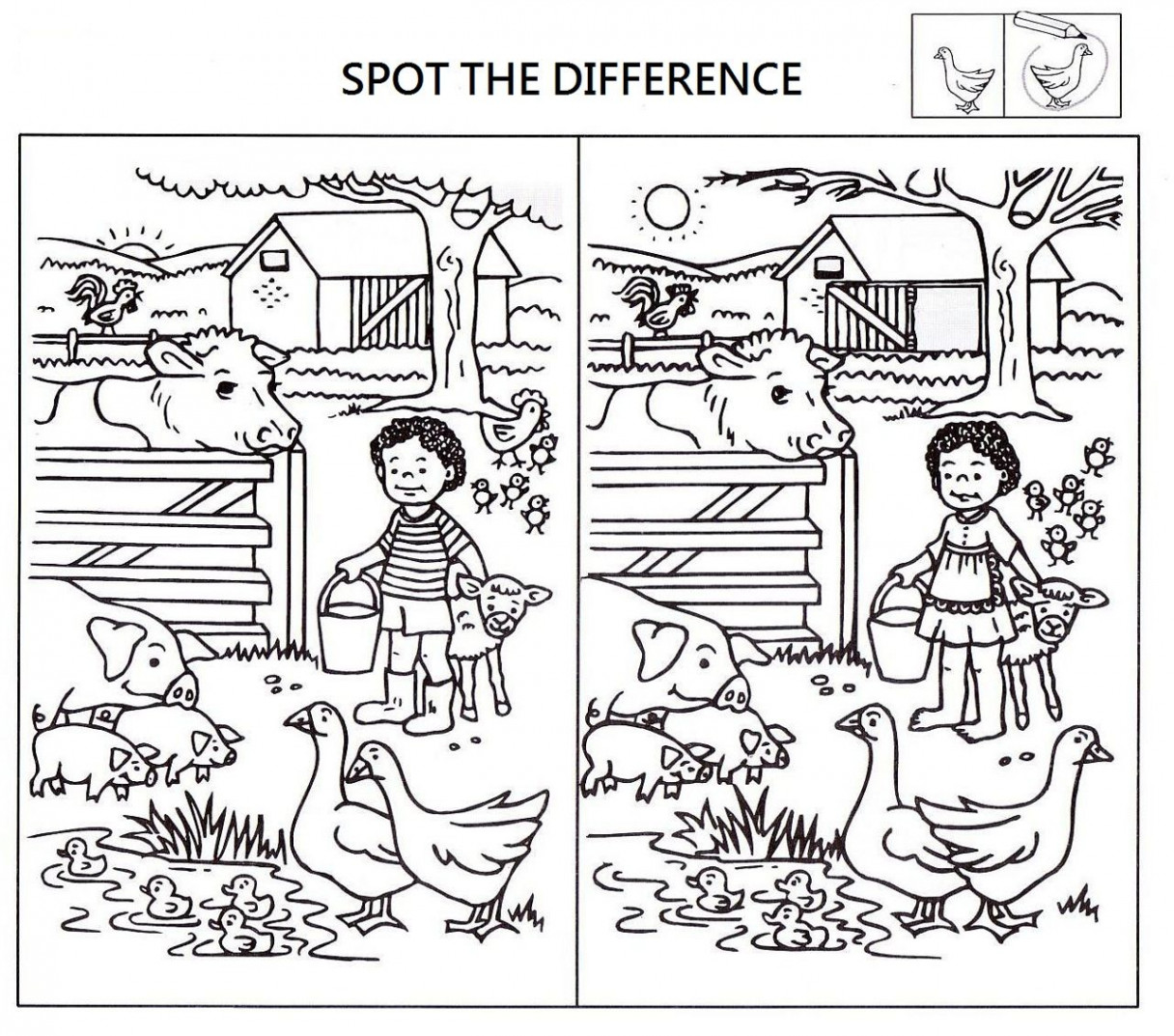 Spot The Difference Worksheets for Kids  Activity Shelter  Spot