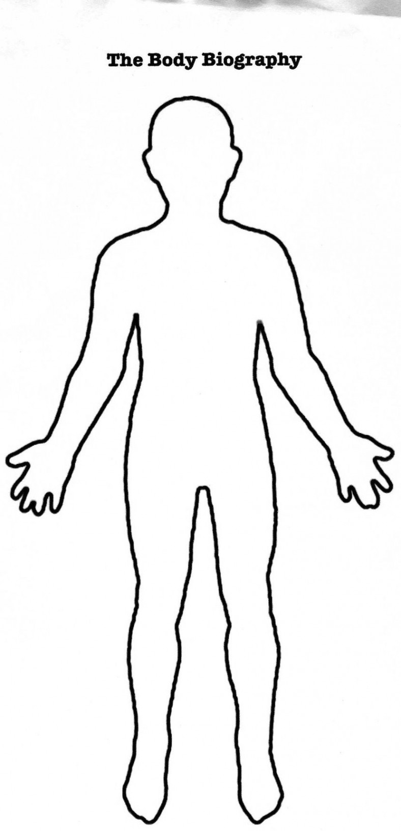 The charming Free Human Body Outline Printable, Download Free Clip