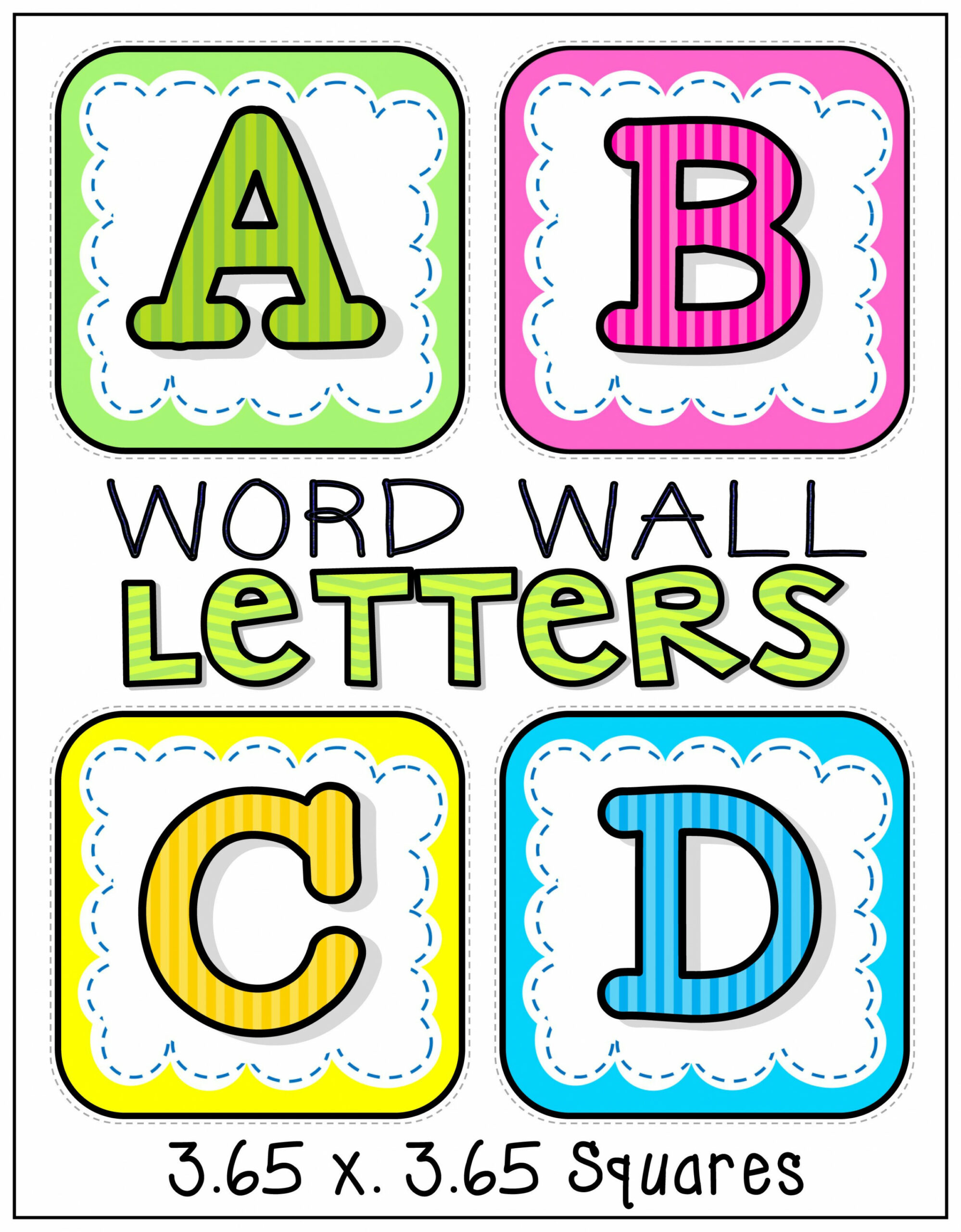 Word Wall Alphabet Letters  Word wall letters, Word wall