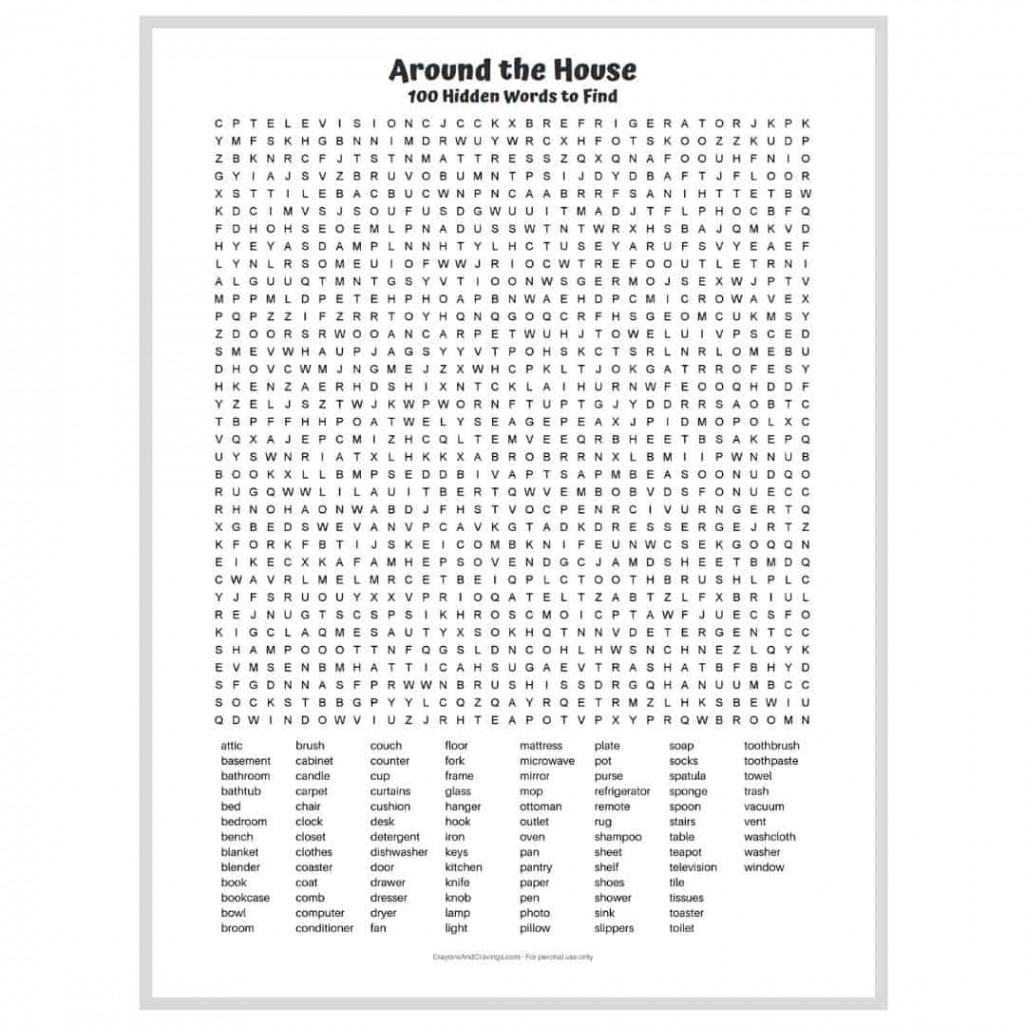 Word Word Search PDF - Free Printable Hard Word Search