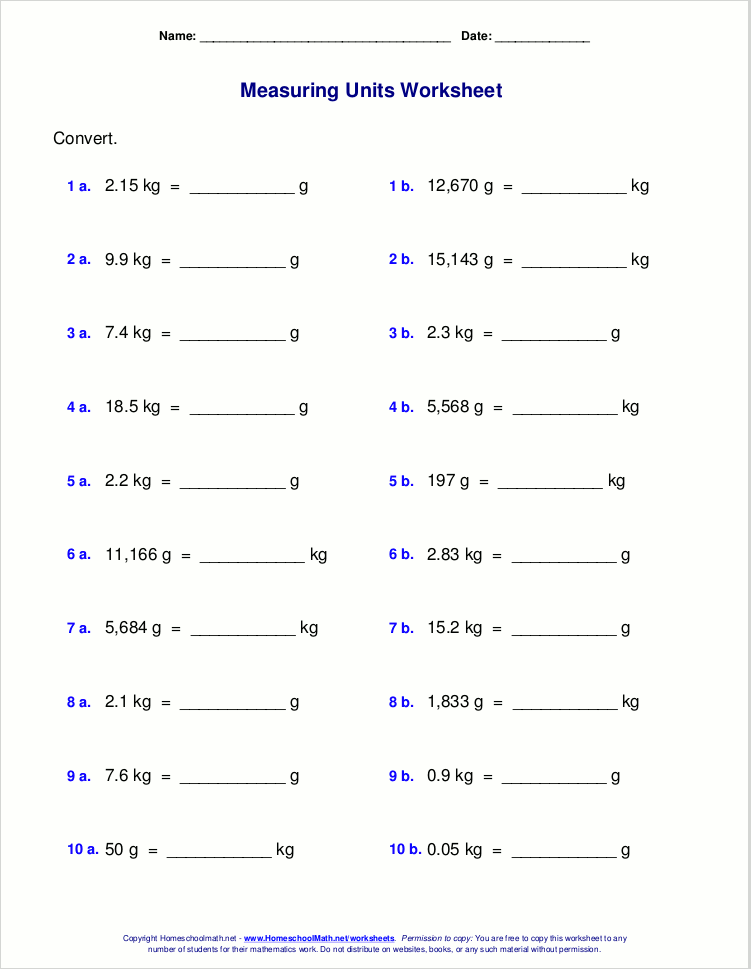 Best Medical Math Worksheets Pdf 6