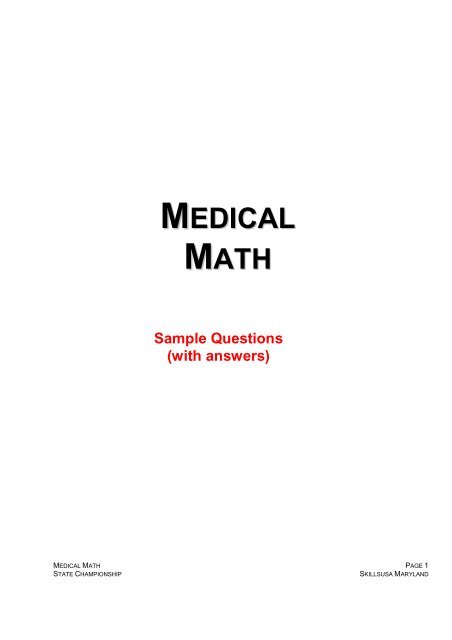 Best Medical Math Worksheets Pdf 65