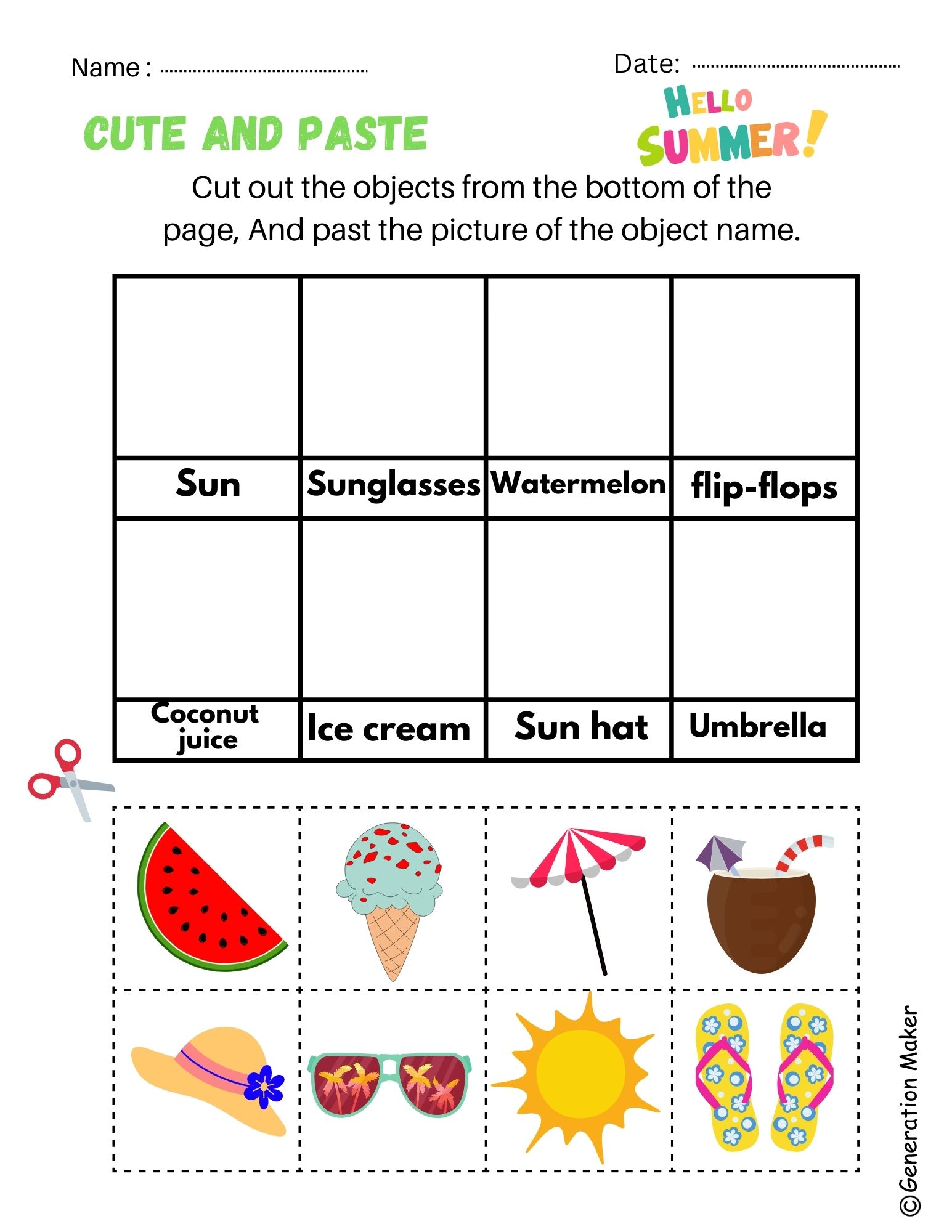 Best 45 Kindergarten Summer Worksheets Free Printables Ideas 21