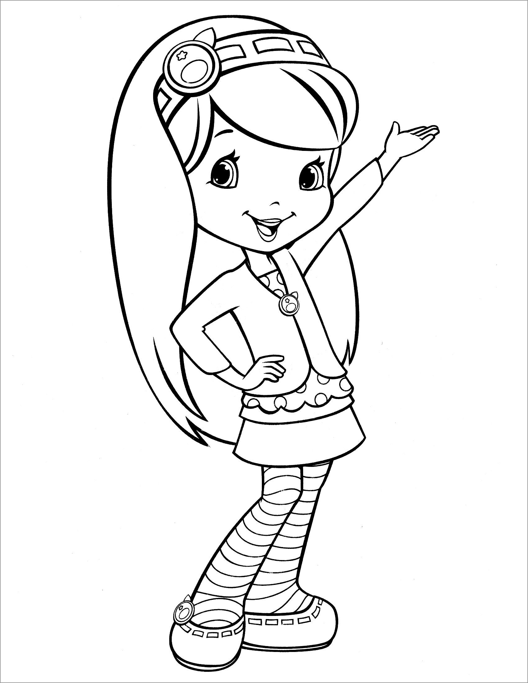 Best 45 Strawberry Shortcake Summer Coloring Pages Ideas 10