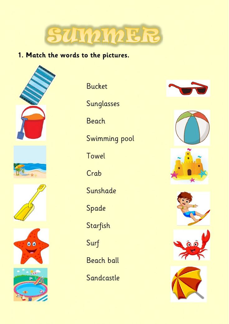 Best 45 Summer Time Worksheets For Kids Ideas 22