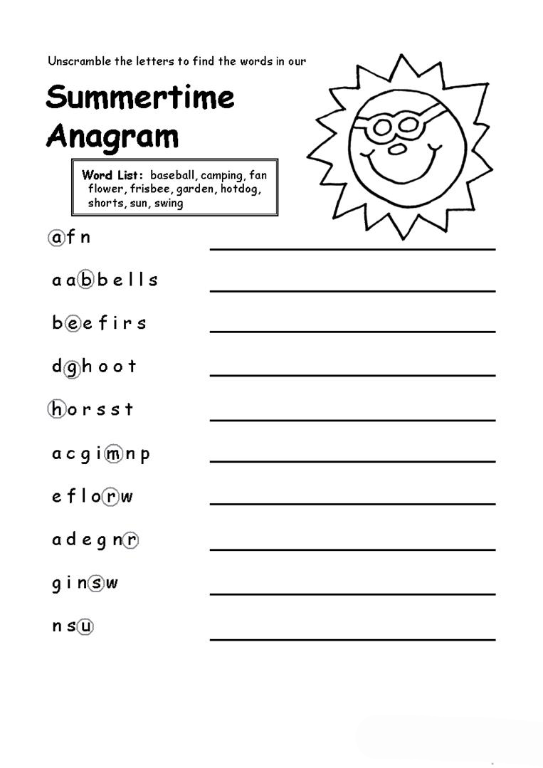 Best 45 Summer Time Worksheets For Kids Ideas 9