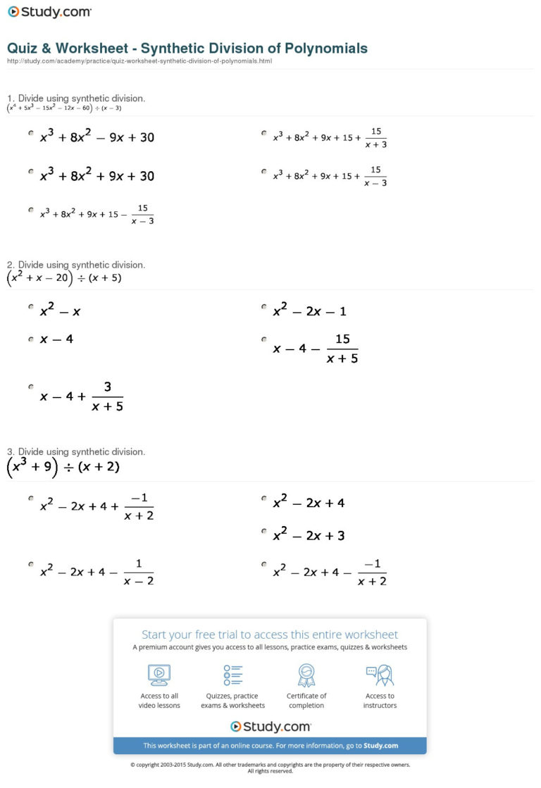 Best 45 Dividing Polynomials Worksheets Ideas 10