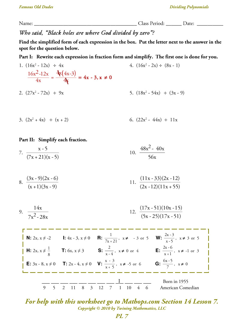 Best 45 Dividing Polynomials Worksheets Ideas 27