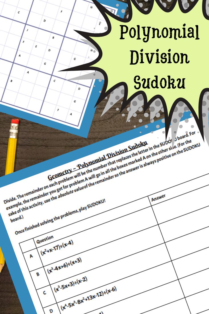 Best 45 Dividing Polynomials Worksheets Ideas 3