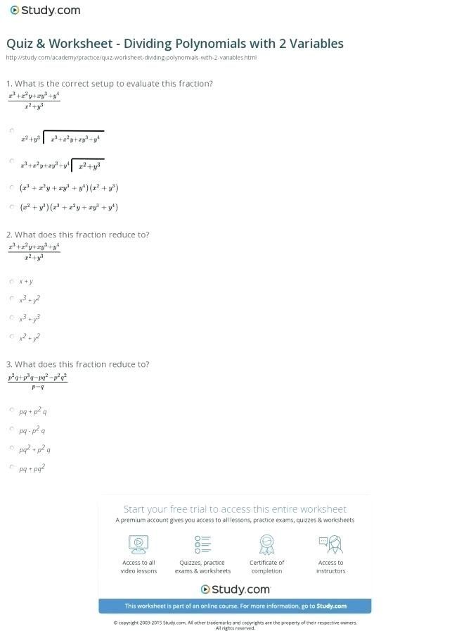 Best 45 Dividing Polynomials Worksheets Ideas 41