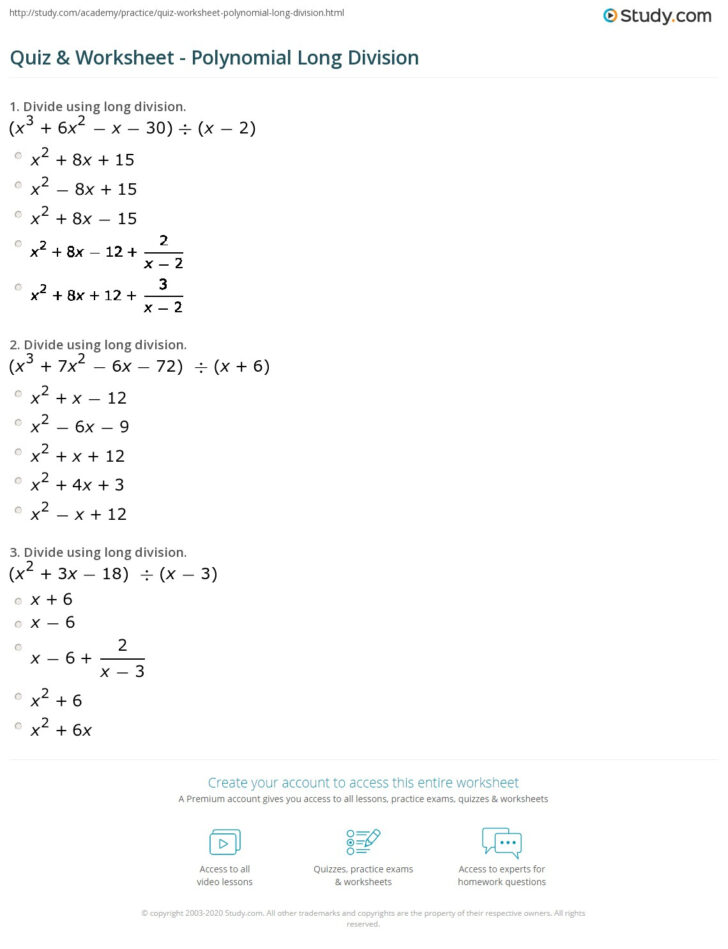 Best 45 Dividing Polynomials Worksheets Ideas 9