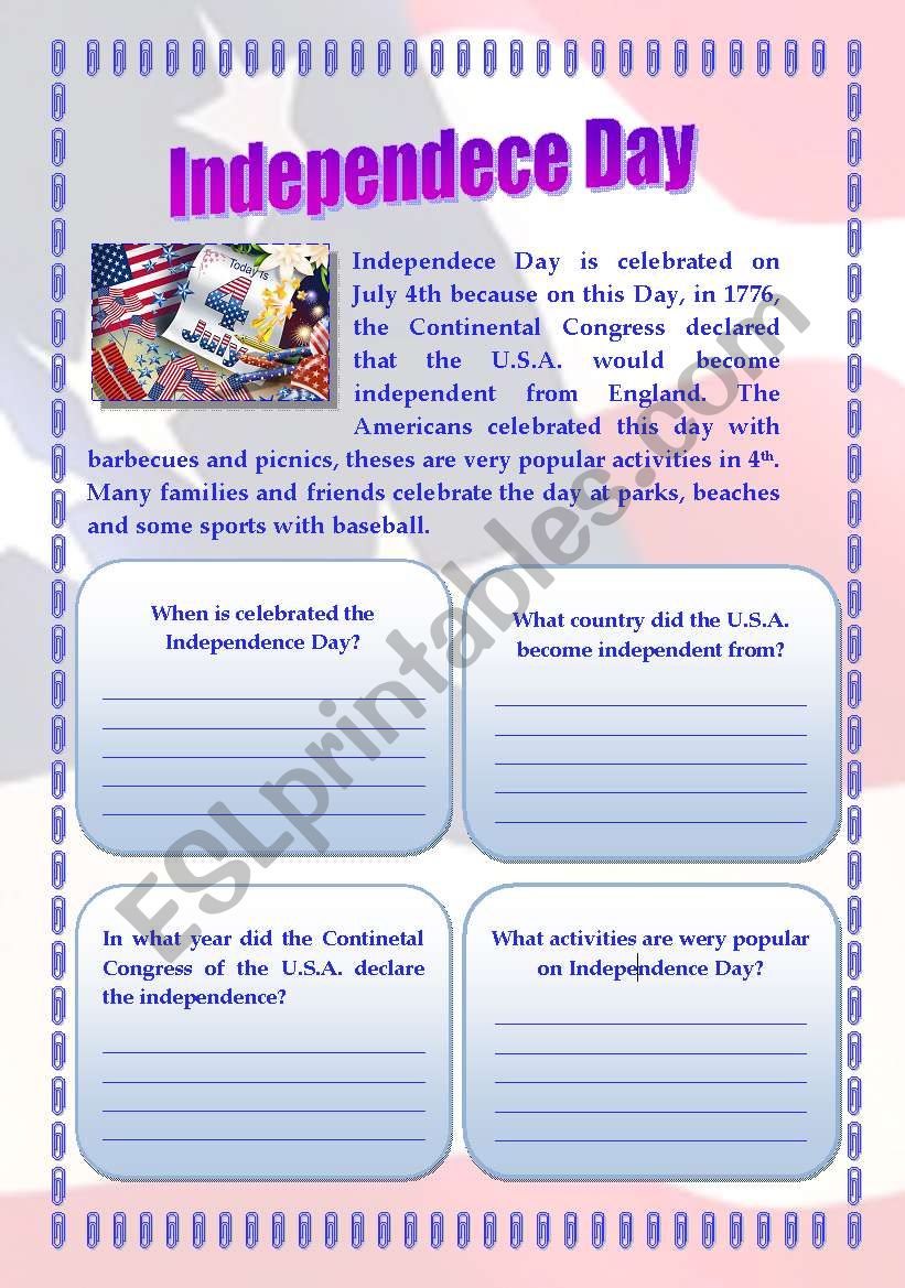 Best 45 Independence Day Worksheets For Kids Ideas 8