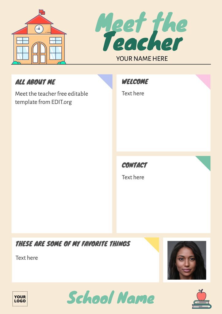 Best 45 Meet The Teacher Template Editable Ideas 15