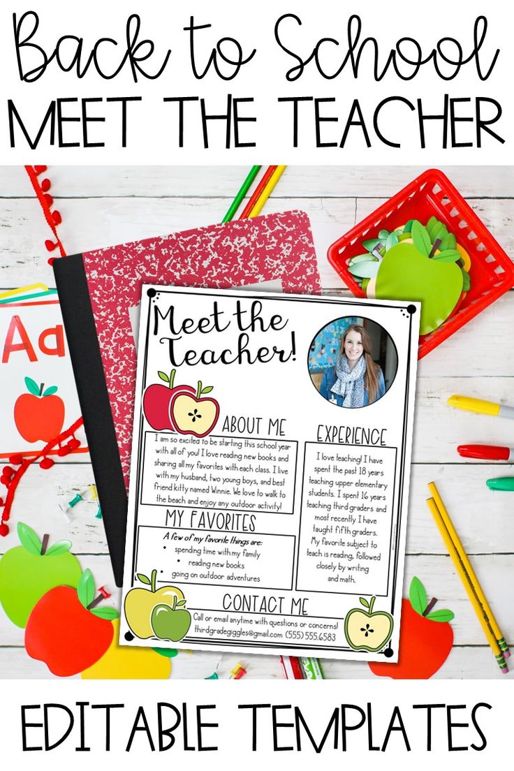 Best 45 Meet The Teacher Template Editable Ideas 20