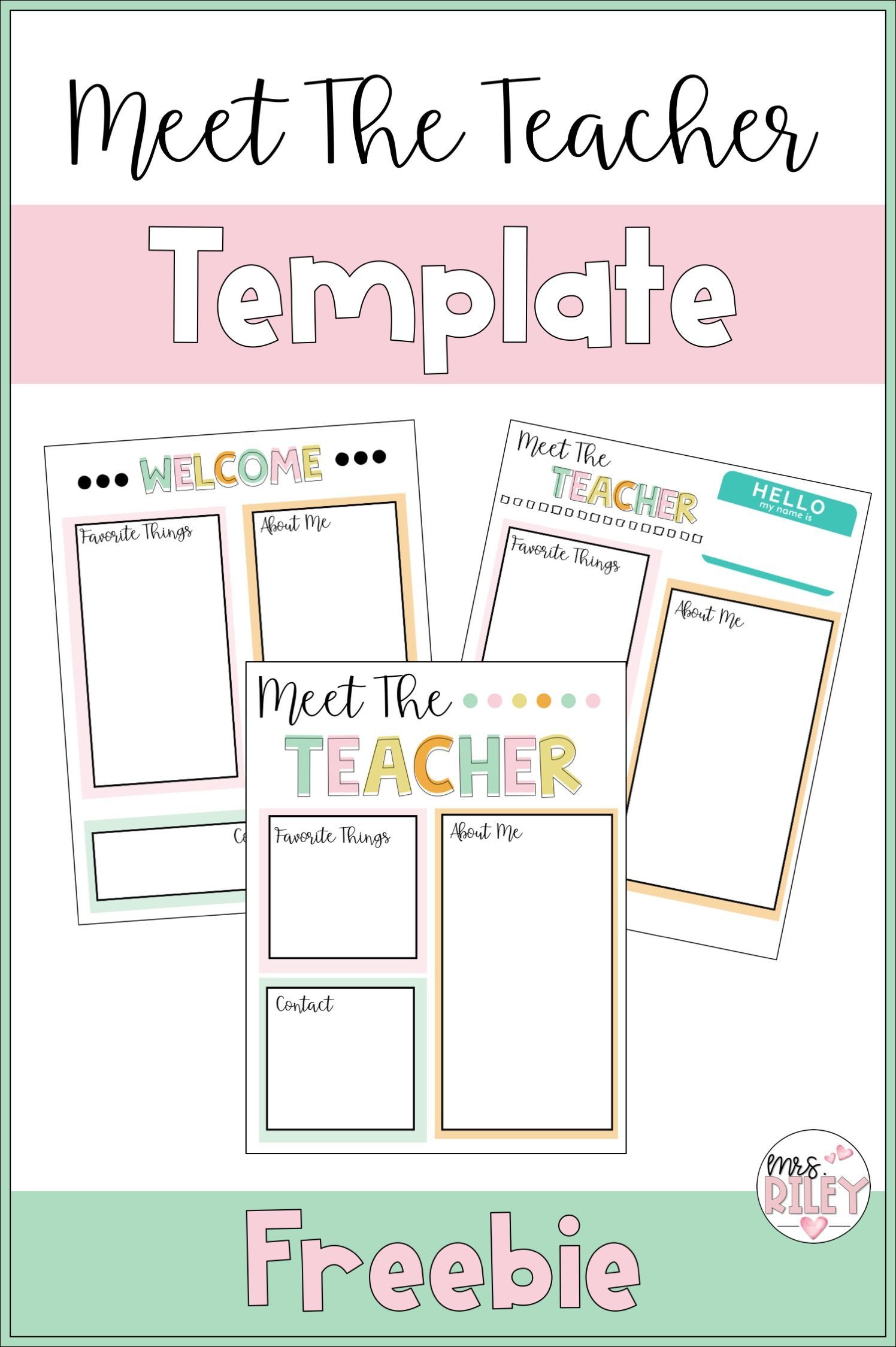 Best 45 Meet The Teacher Template Editable Ideas 26