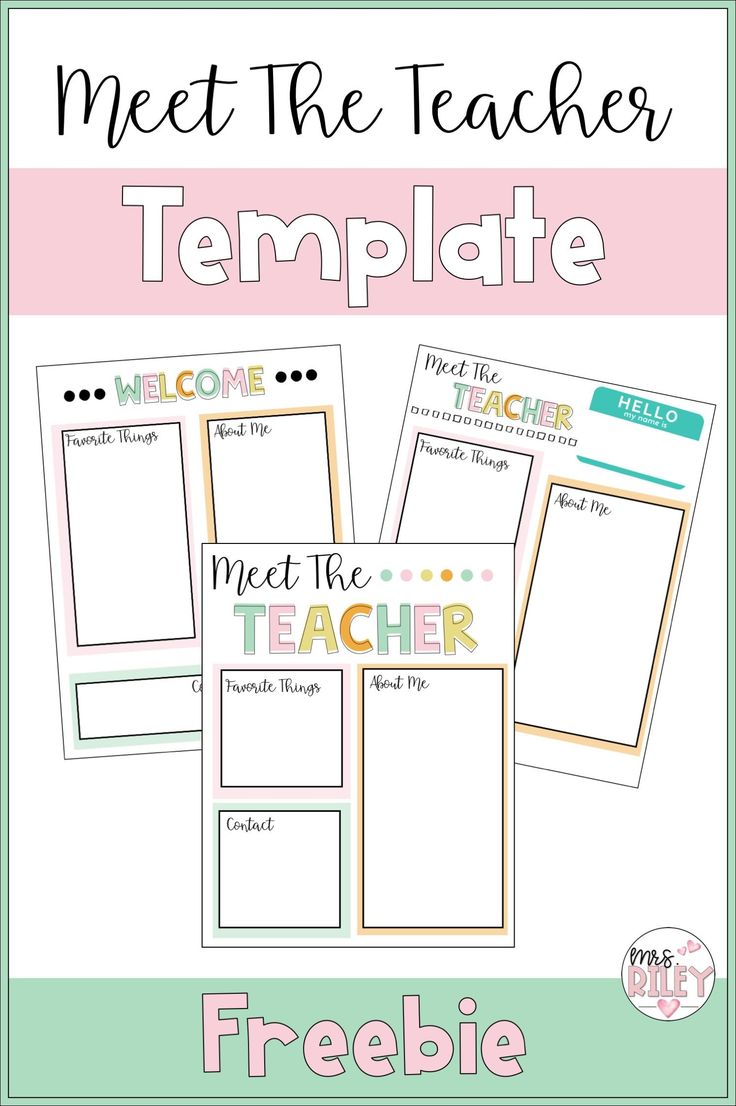 Best 45 Meet The Teacher Template Editable Ideas 5