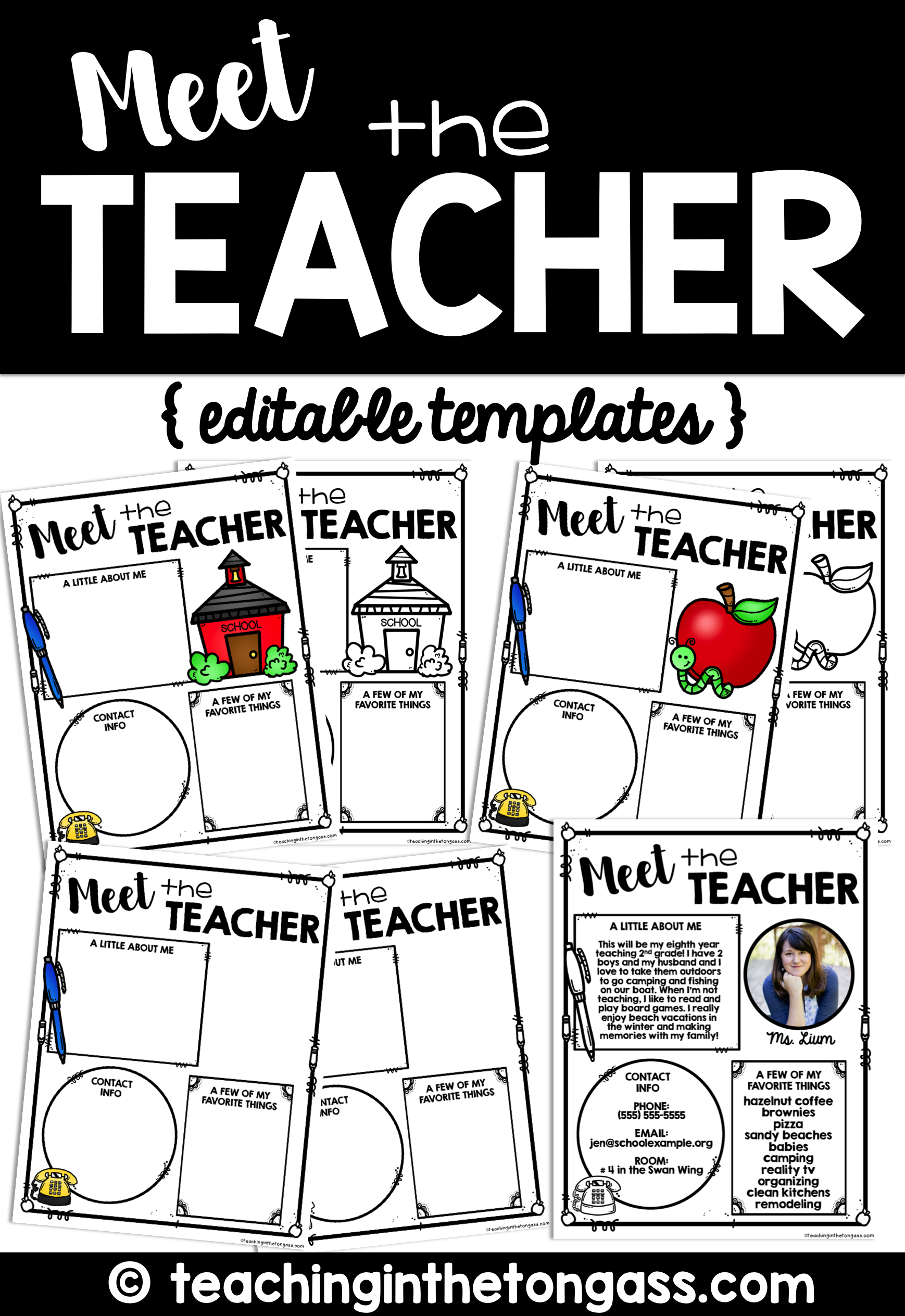 Best 45 Meet The Teacher Template Editable Ideas 8