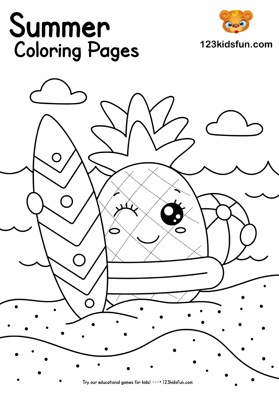 Best 45 Summer Coloring Pages For Toddlers Ideas 13