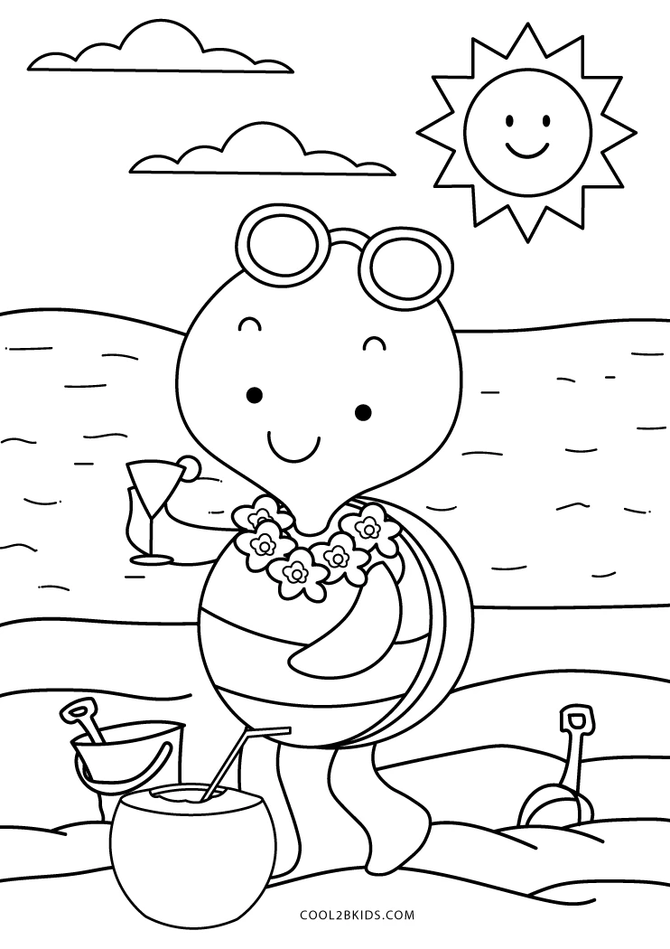 Best 45 Summer Coloring Pages For Toddlers Ideas 15