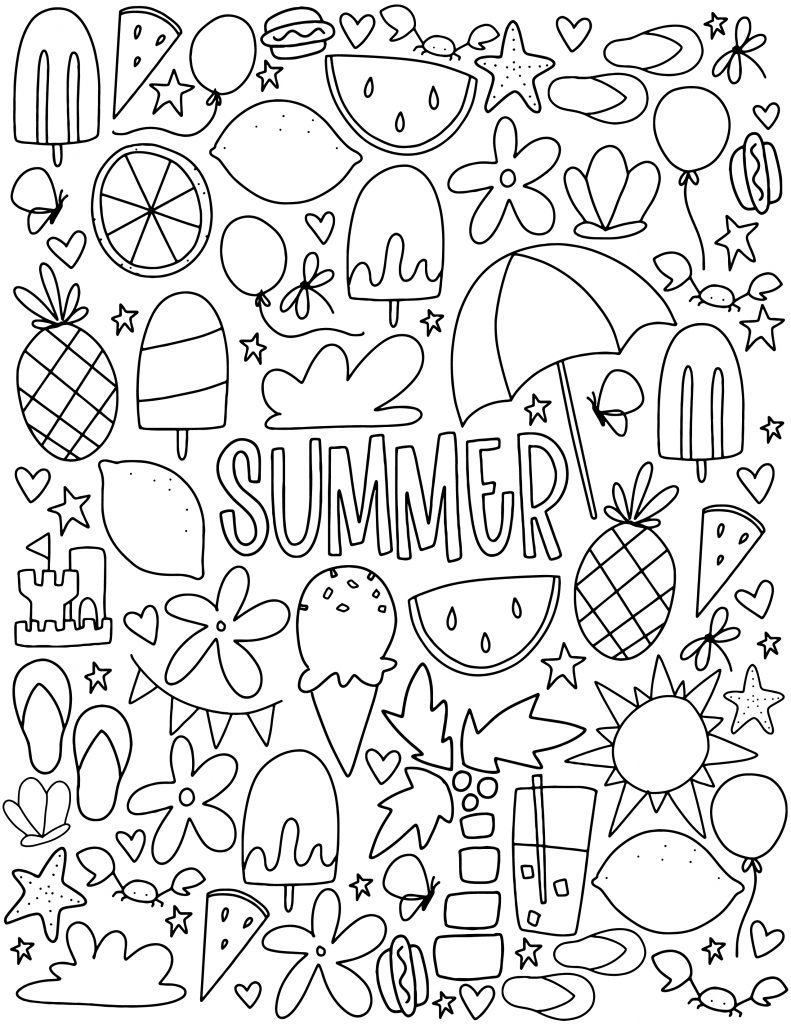 Best 45 Summer Coloring Pages For Toddlers Ideas 32