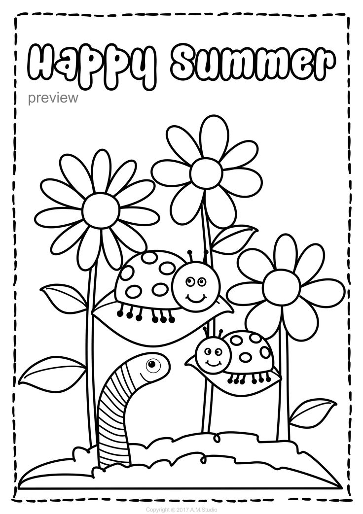 Best 45 Summer Coloring Pages For Toddlers Ideas 6