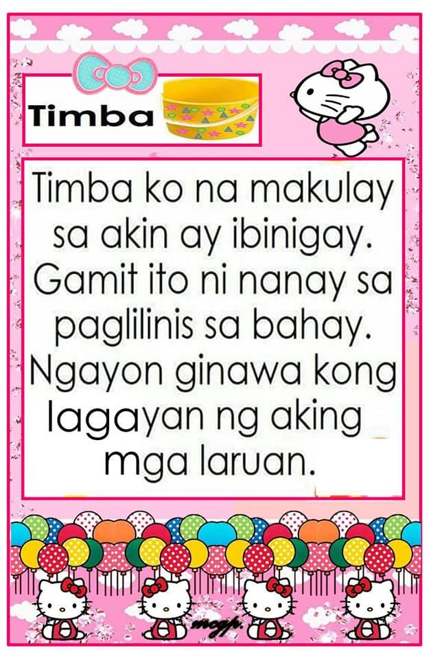 30 1St Grade Reading Worksheets Tagalog English