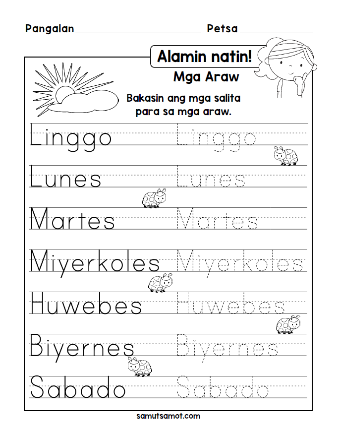 30 1St Grade Reading Worksheets Tagalog English