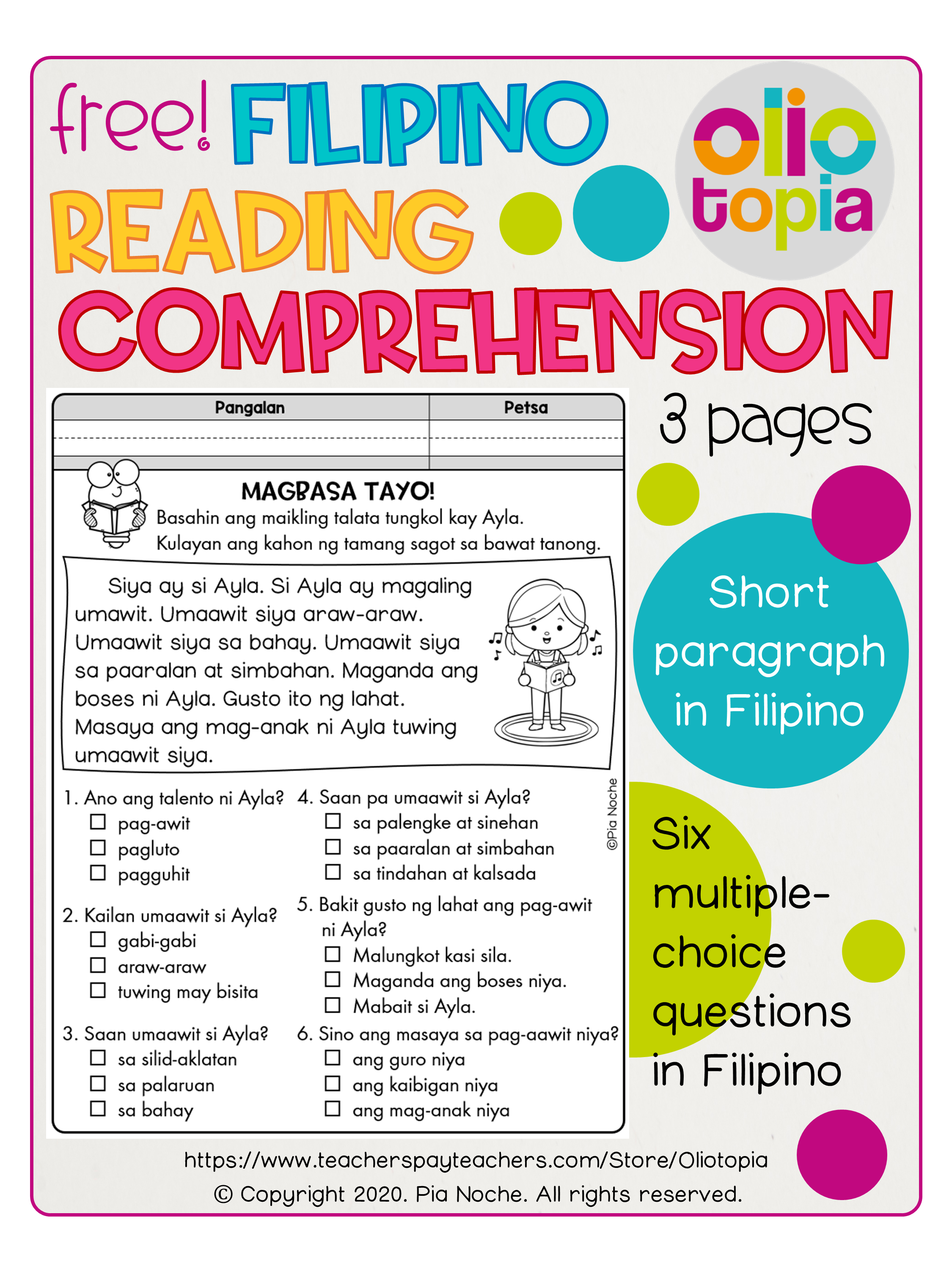 30 1St Grade Reading Worksheets Tagalog English