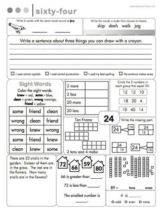 30 2Nd Grade Math Worksheets Reading