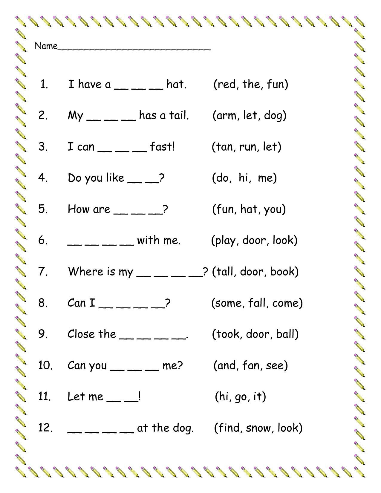30 2Nd Grade Worksheets Grammar