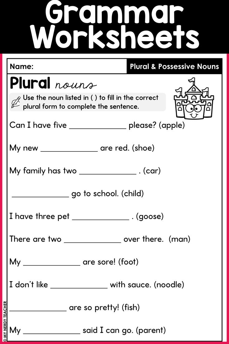 30 2Nd Grade Worksheets Grammar