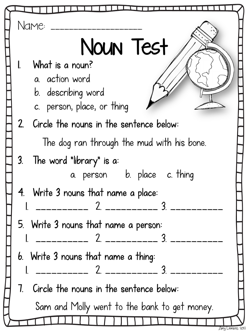 30 2Nd Grade Worksheets Grammar