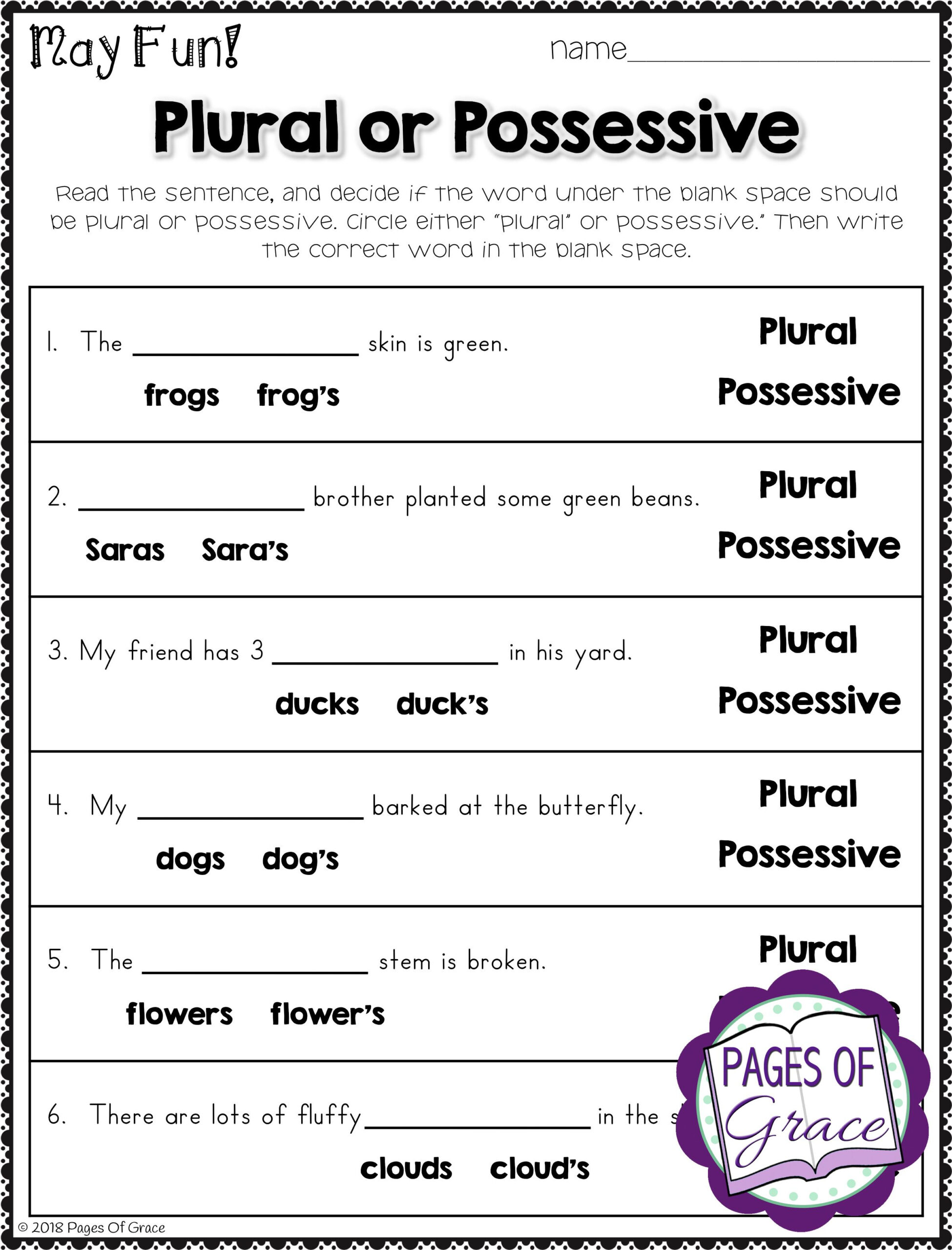 30 2Nd Grade Worksheets Grammar